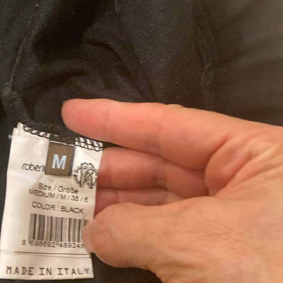 Black Roberto Cavalli Medium  Hooded Jacket with Lace Accents - Picture 11 of 14